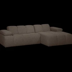 Hot WOOOD Mojo Bouclé Chaise Longue Bank Brown Melange