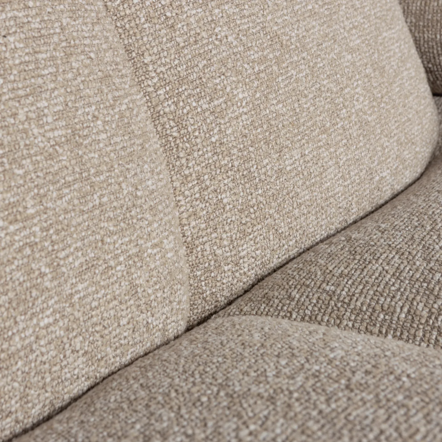 Hot WOOOD Mojo Bouclé Chaise Longue Bank Beige Melange