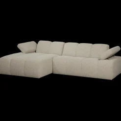 Hot WOOOD Mojo Bouclé Chaise Longue Bank Beige Melange