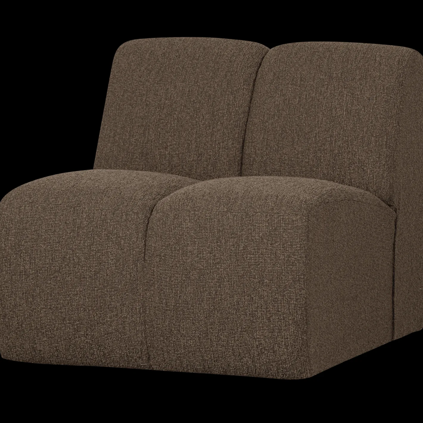 Discount WOOOD Mojo Bouclé Elementenbank Brown Melange