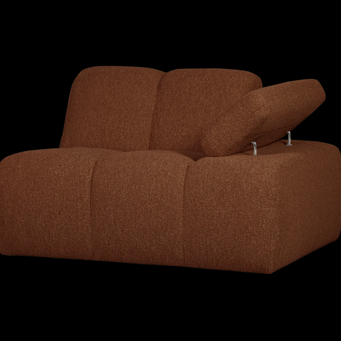 Outlet WOOOD Mojo Bouclé Elementenbank Rust Brown Melange