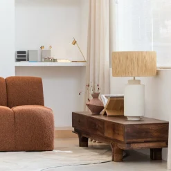 Clearance WOOOD Mojo Bouclé Elementenbank Rust Brown Melange