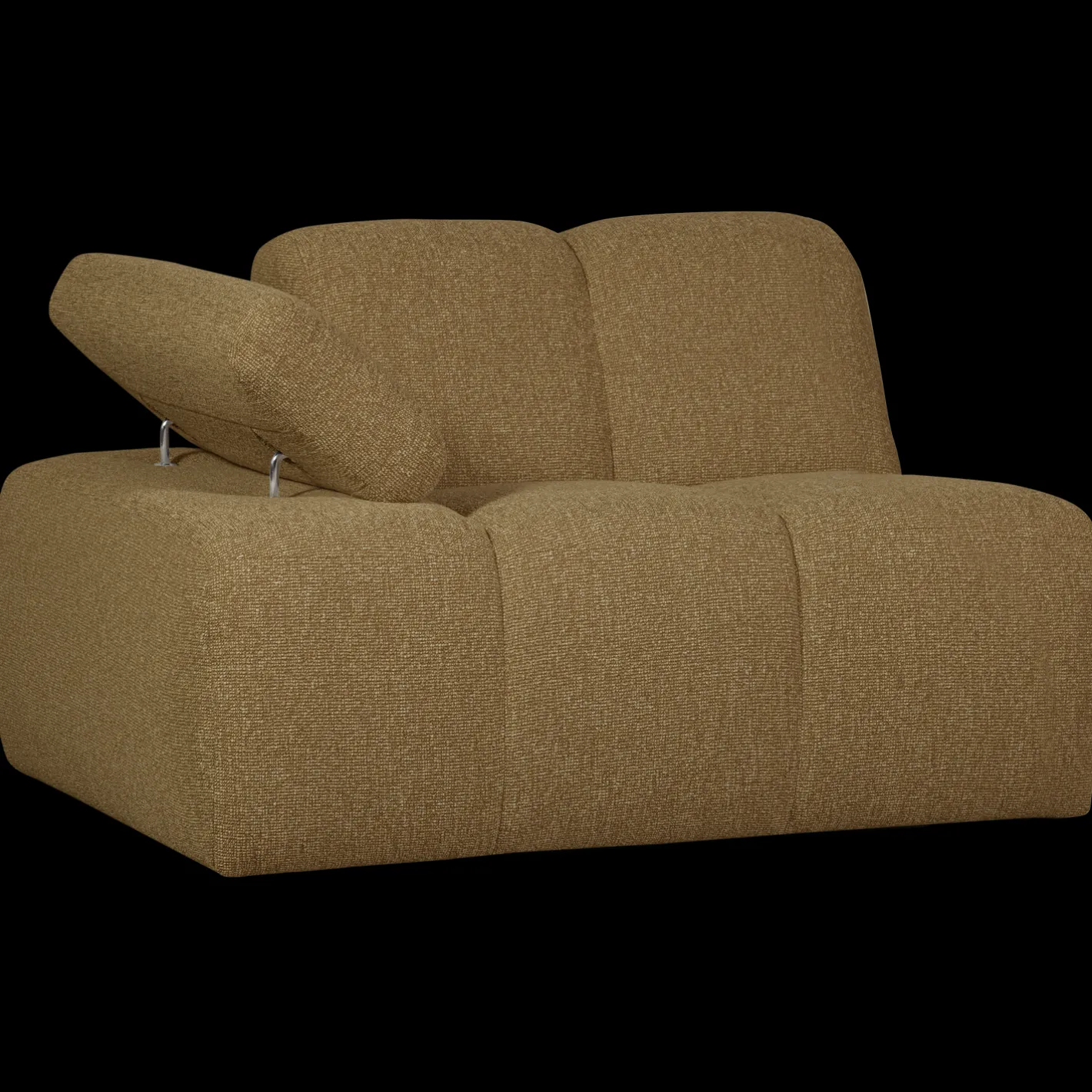 Clearance WOOOD Mojo Bouclé Elementenbank Yellow, Brown Melange