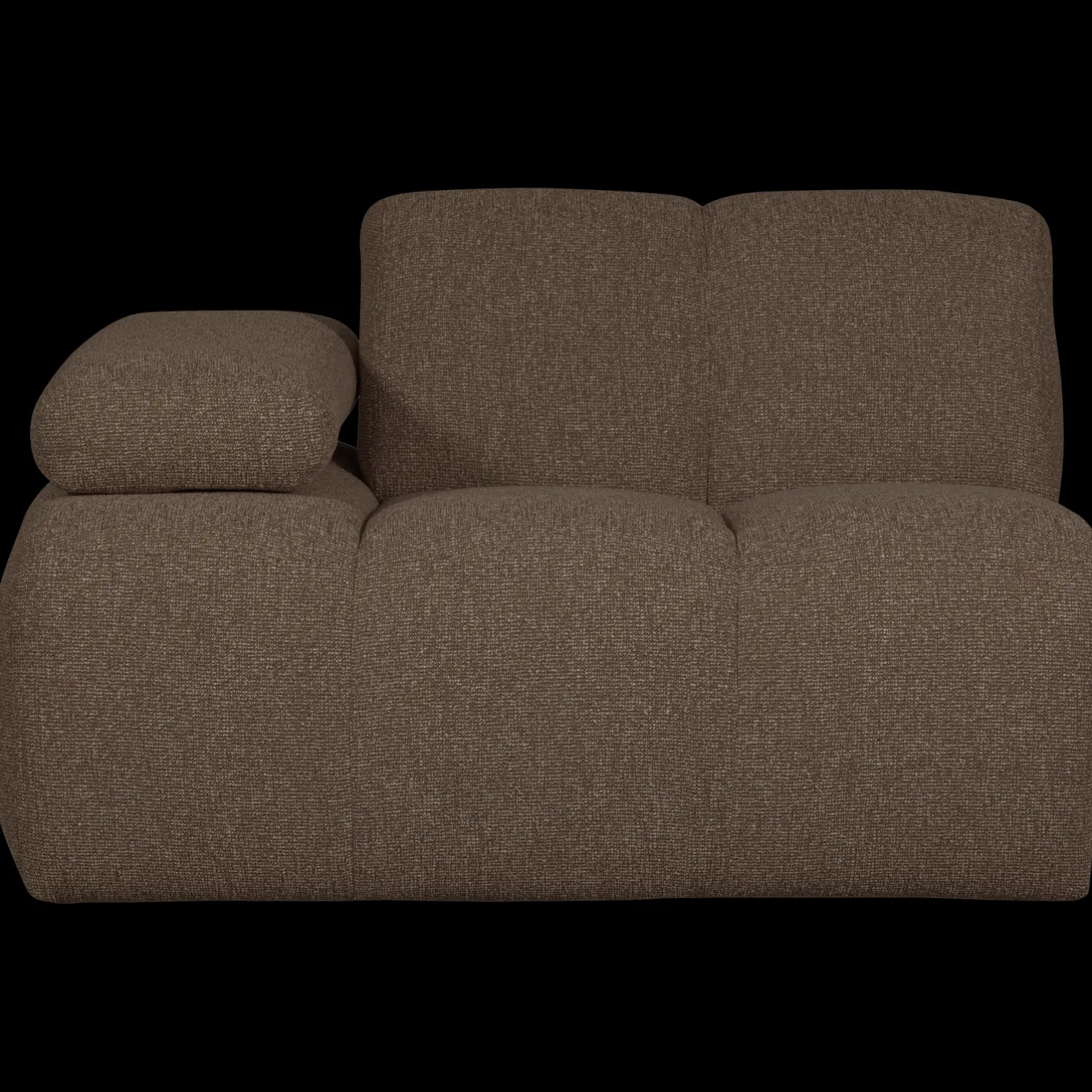 New WOOOD Mojo Bouclé Elementenbank Brown Melange
