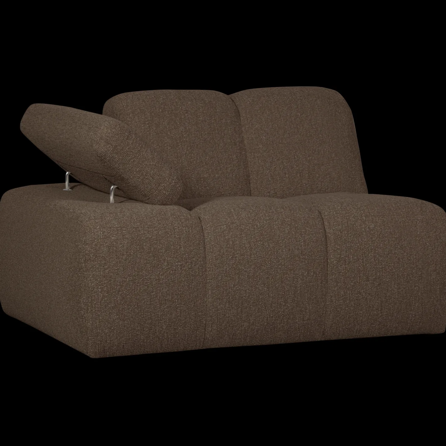 New WOOOD Mojo Bouclé Elementenbank Brown Melange