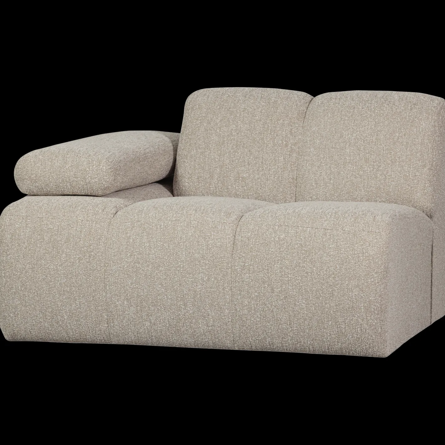 Hot WOOOD Mojo Bouclé Elementenbank Beige Melange