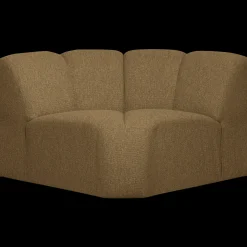 Clearance WOOOD Mojo Bouclé Hoek Elementenbank Yellow, Brown Melange