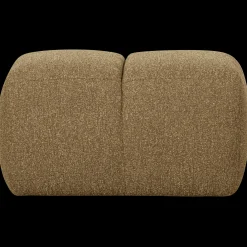 Hot WOOOD Mojo Bouclé Poef Yellow, Brown Melange