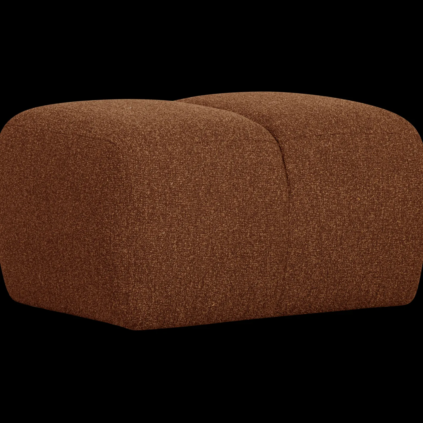 Outlet WOOOD Mojo Bouclé Poef Rust Brown Melange