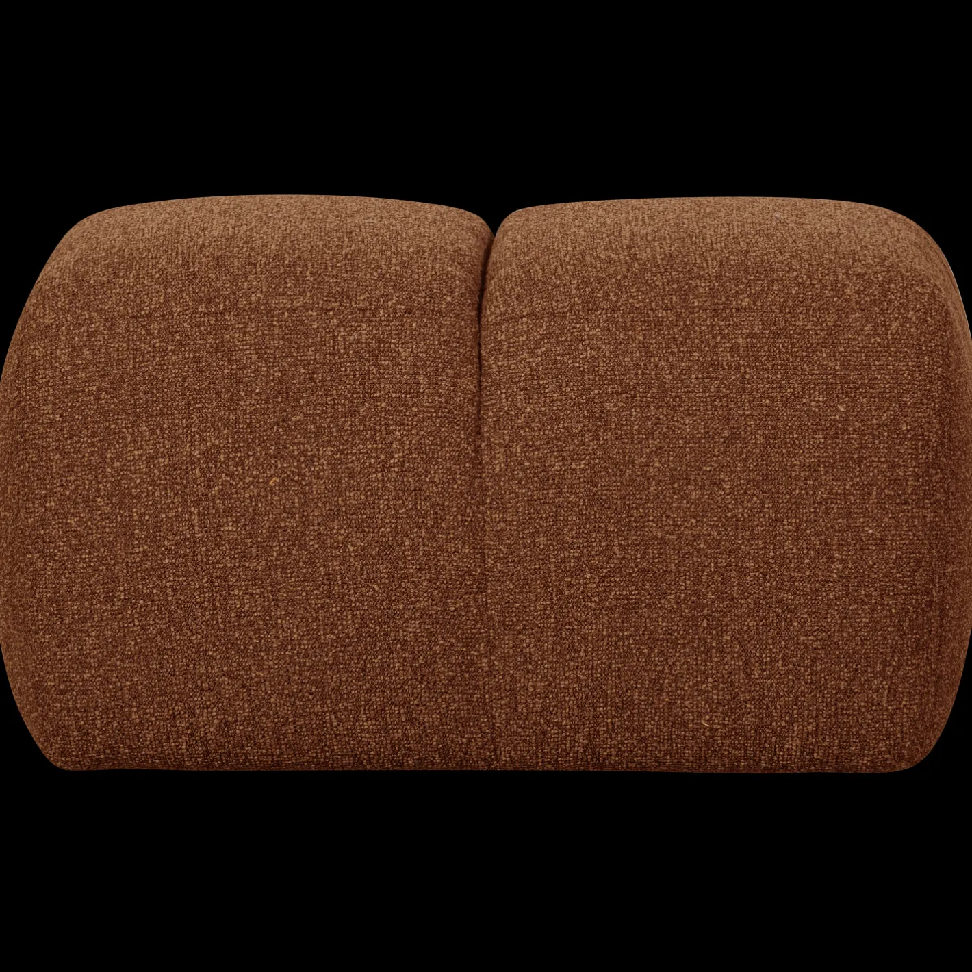 Outlet WOOOD Mojo Bouclé Poef Rust Brown Melange