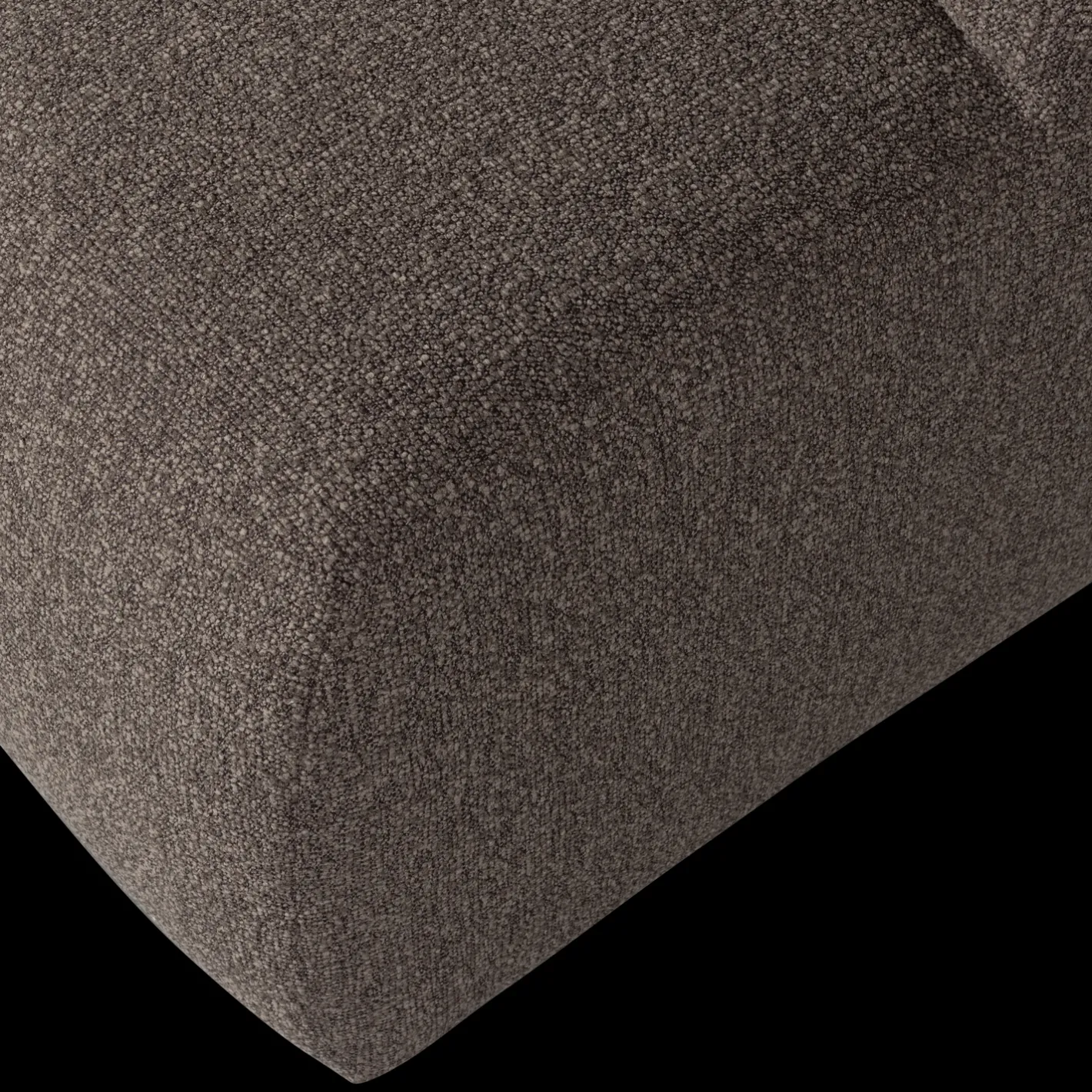Outlet WOOOD Mojo Bouclé Poef Brown Melange