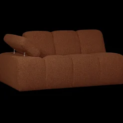 New WOOOD Mojo Bouclé Zitbank Rust Brown Melange