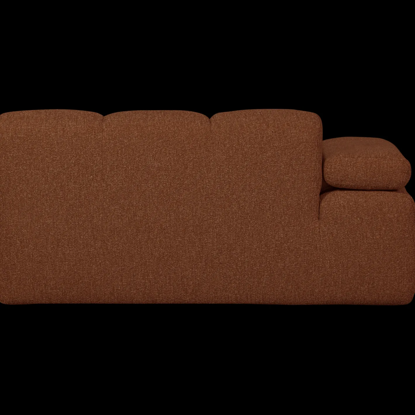 New WOOOD Mojo Bouclé Zitbank Rust Brown Melange