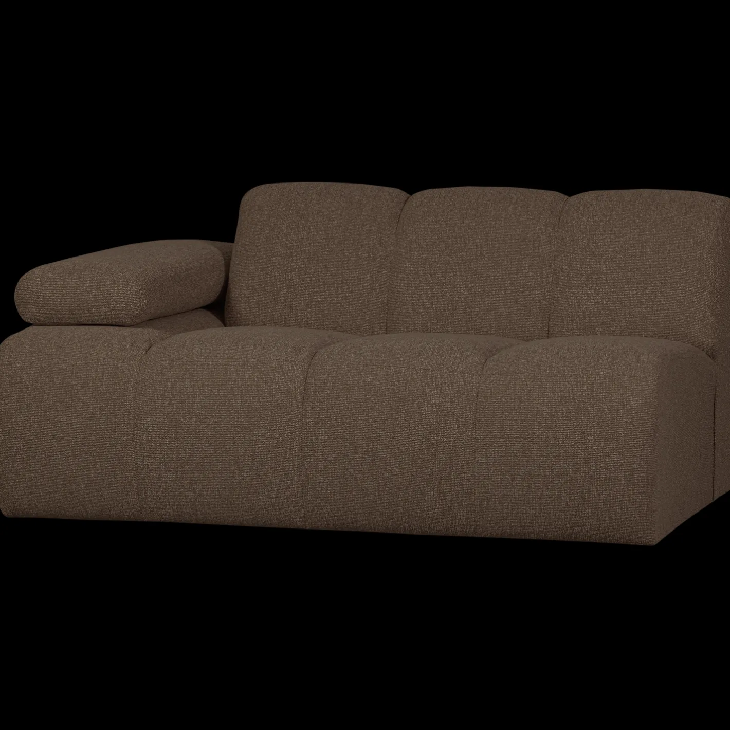 Best WOOOD Mojo Bouclé Zitbank Brown Melange