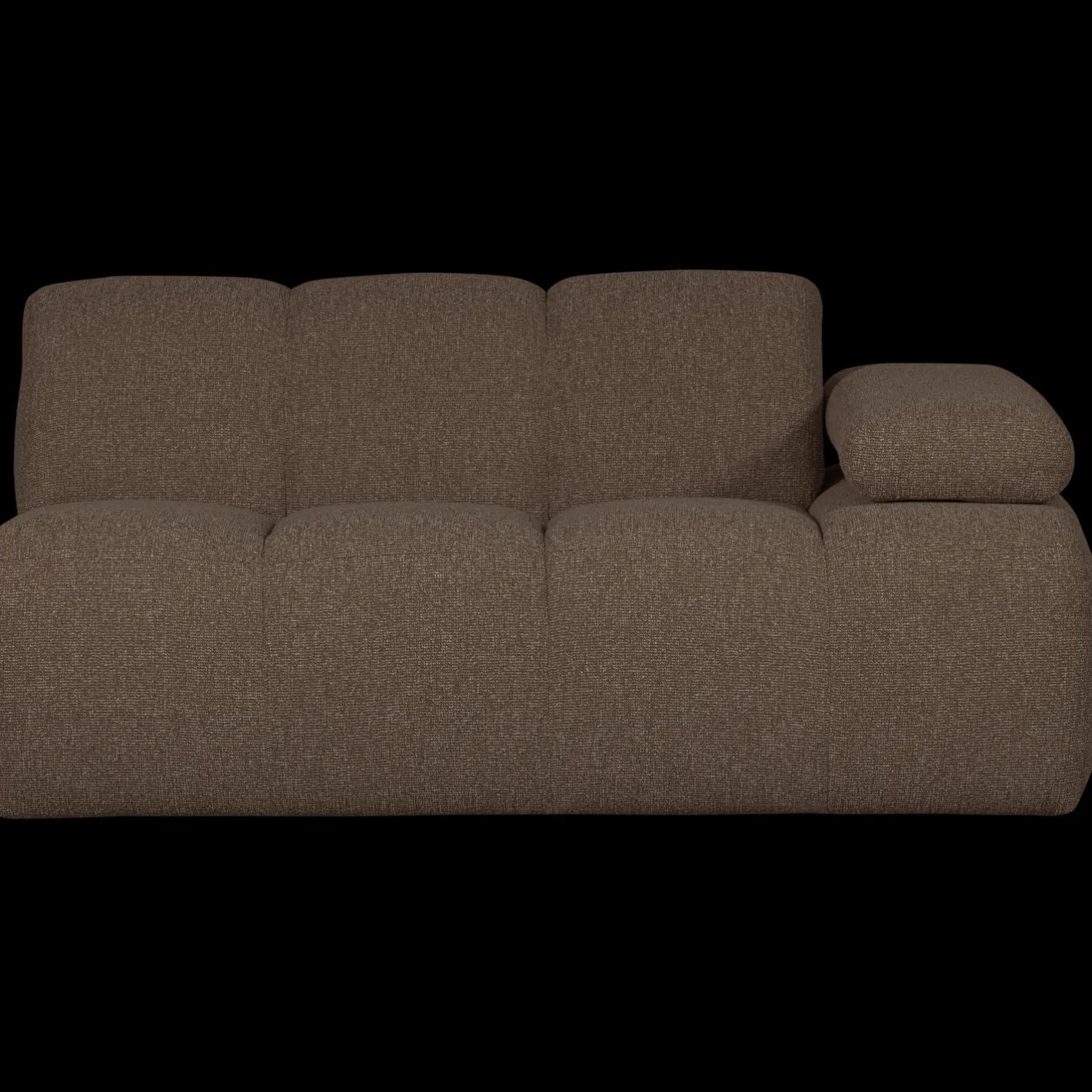 Outlet WOOOD Mojo Bouclé Zitbank Brown Melange