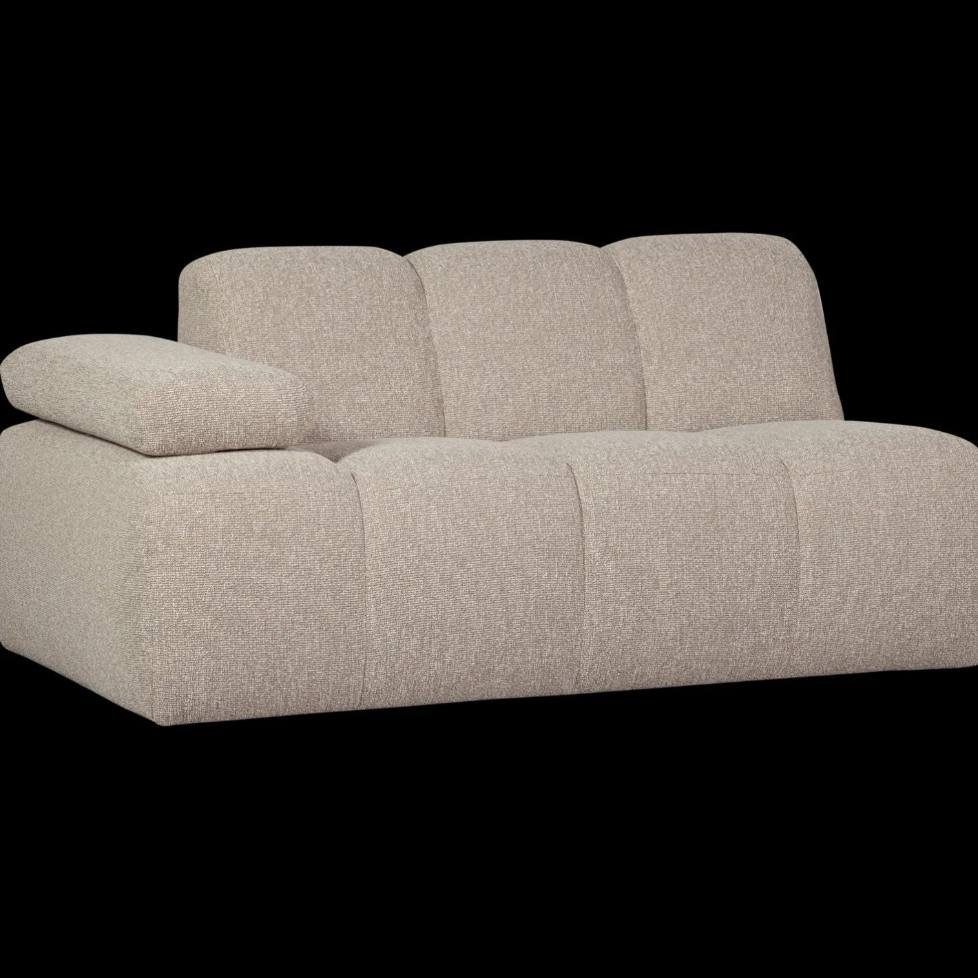 Outlet WOOOD Mojo Bouclé Zitbank Beige Melange