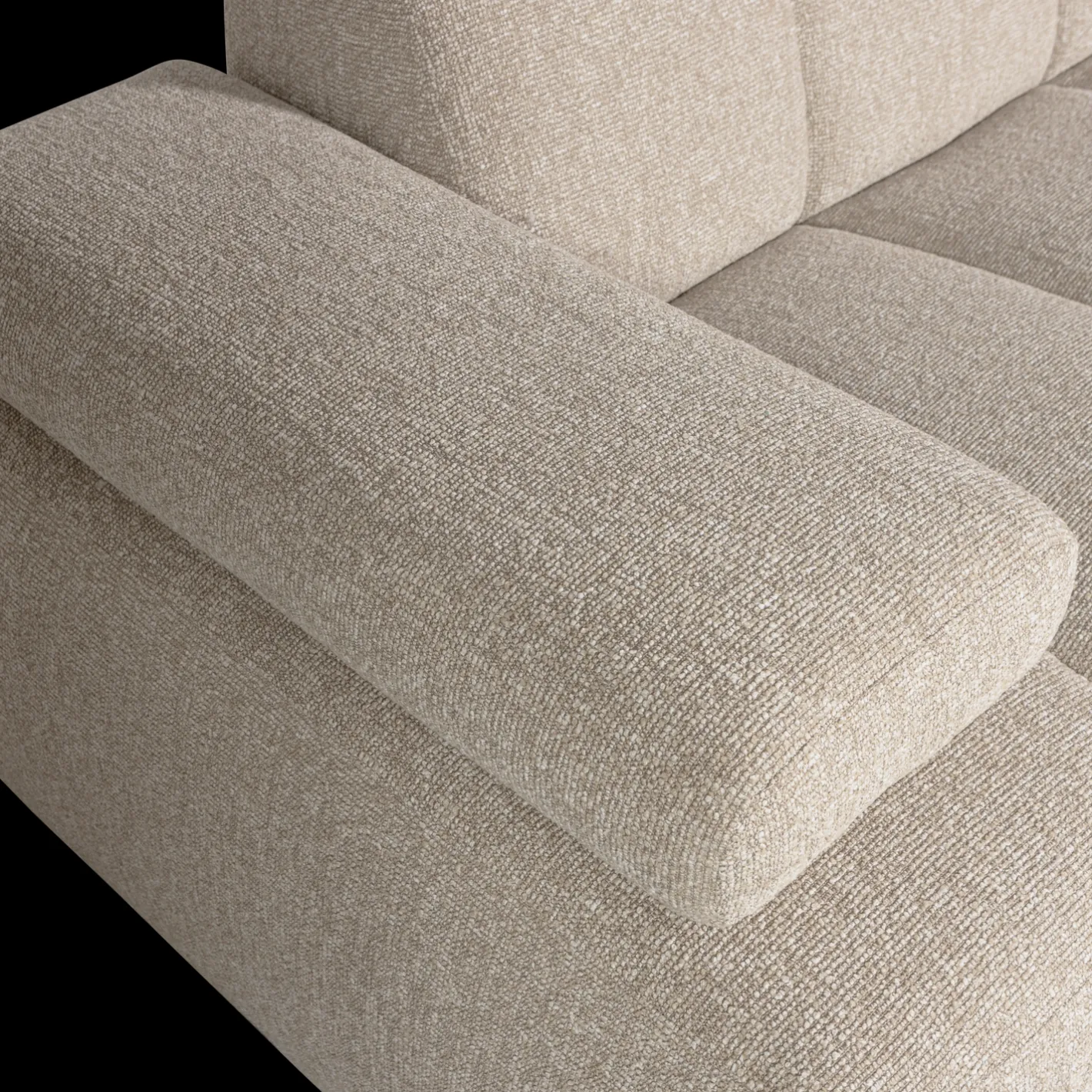 Outlet WOOOD Mojo Bouclé Zitbank Beige Melange