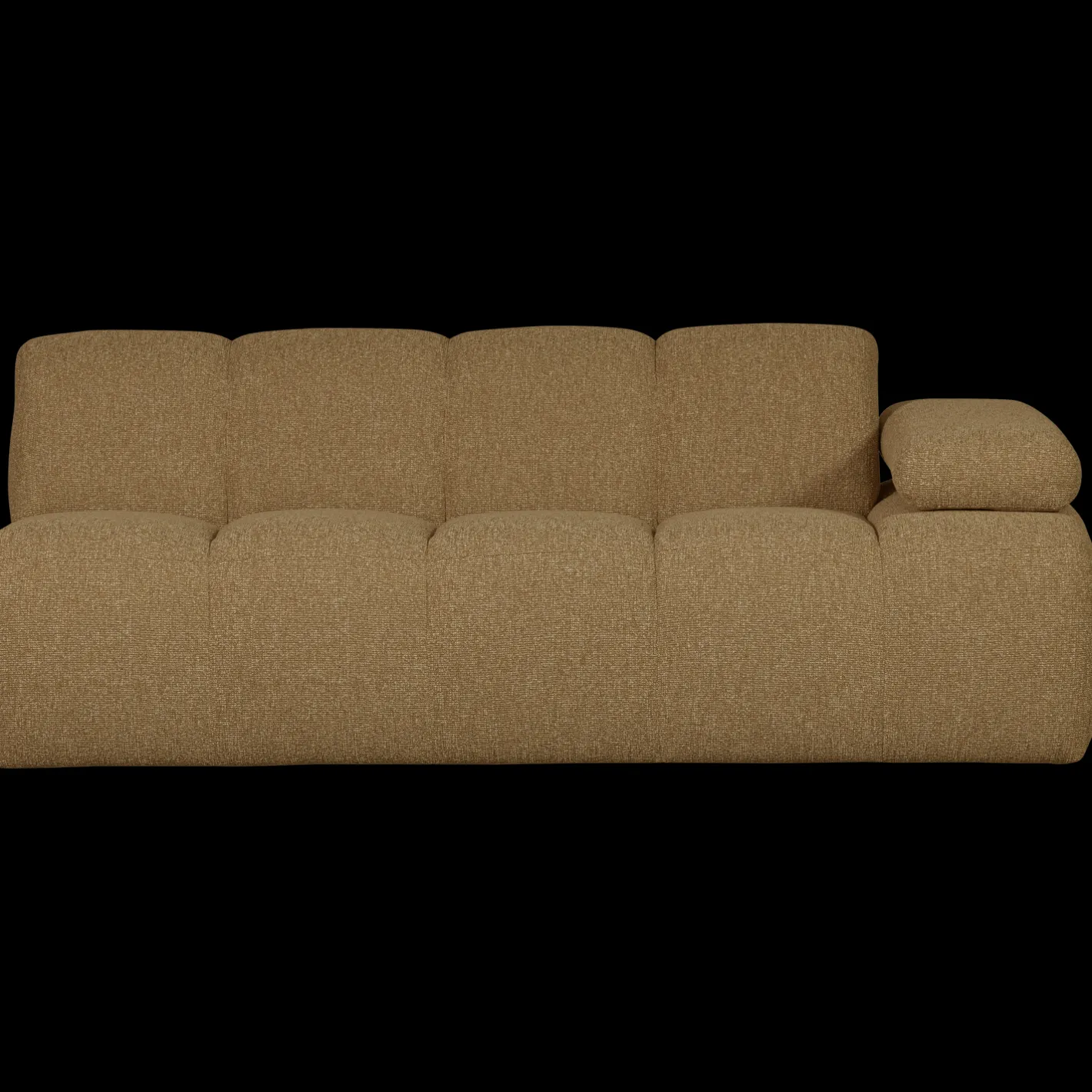 Clearance WOOOD Mojo Bouclé 2-Zitsbank Brown Melange