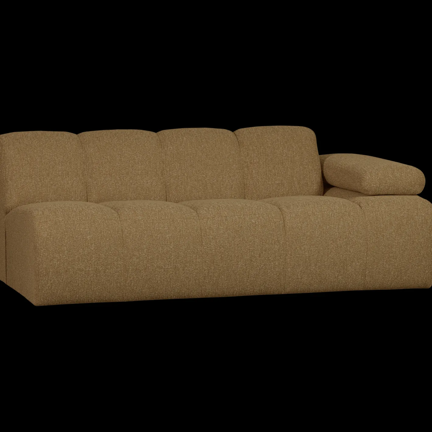 Clearance WOOOD Mojo Bouclé 2-Zitsbank Brown Melange