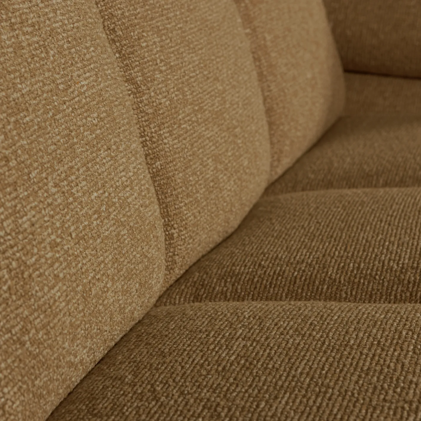 Clearance WOOOD Mojo Bouclé 2-Zitsbank Brown Melange