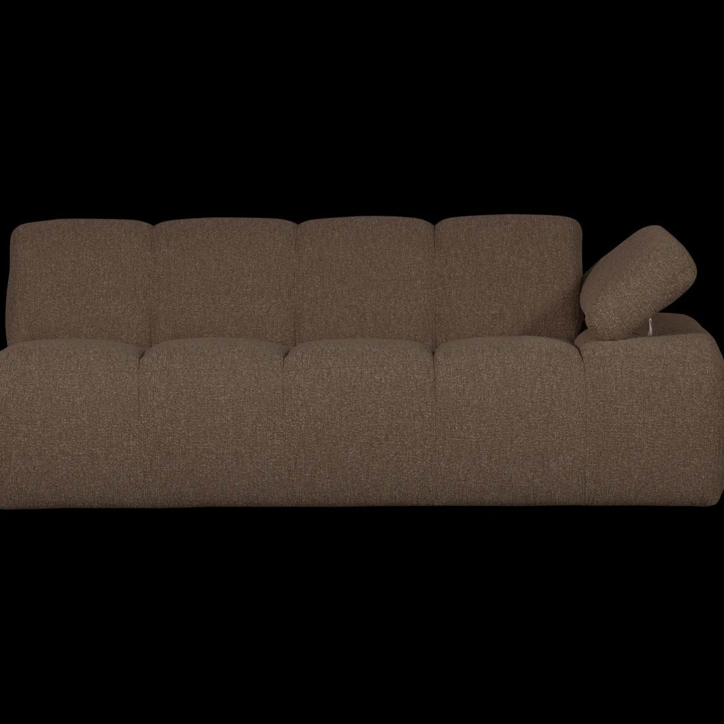 Hot WOOOD Mojo Bouclé 2-Zitsbank Brown Melange