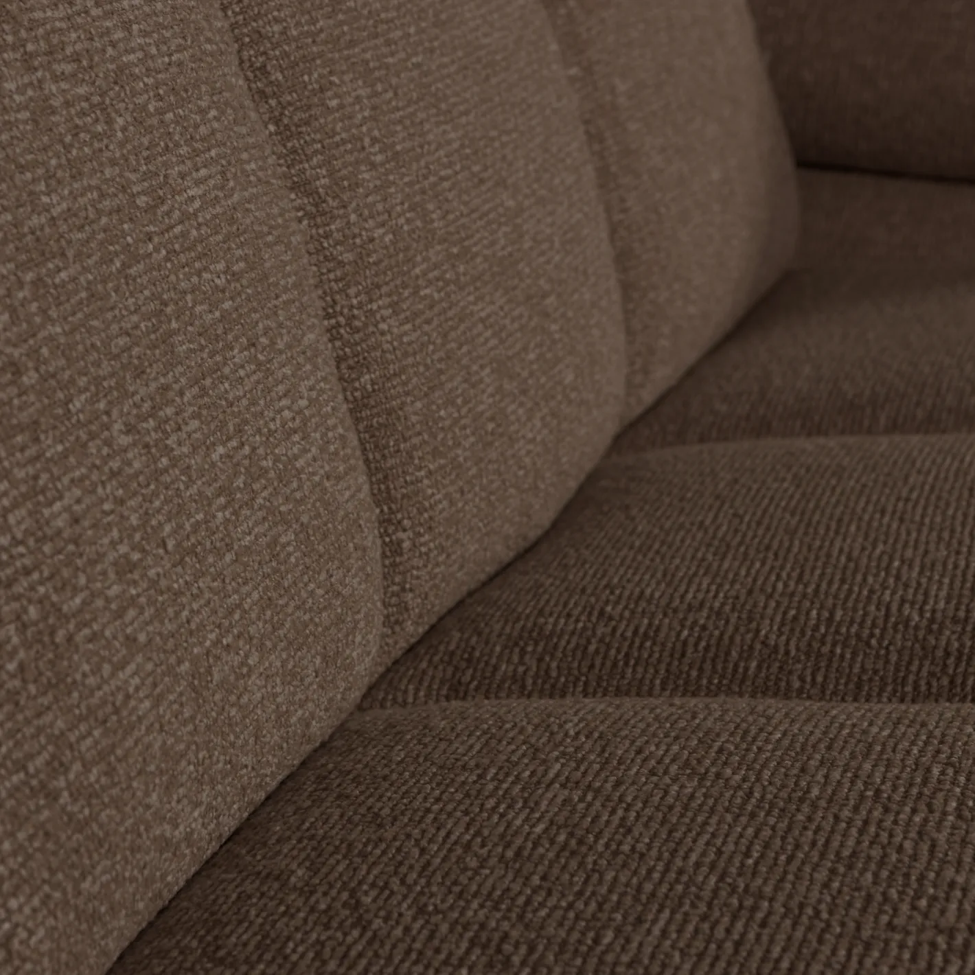 Hot WOOOD Mojo Bouclé 2-Zitsbank Brown Melange
