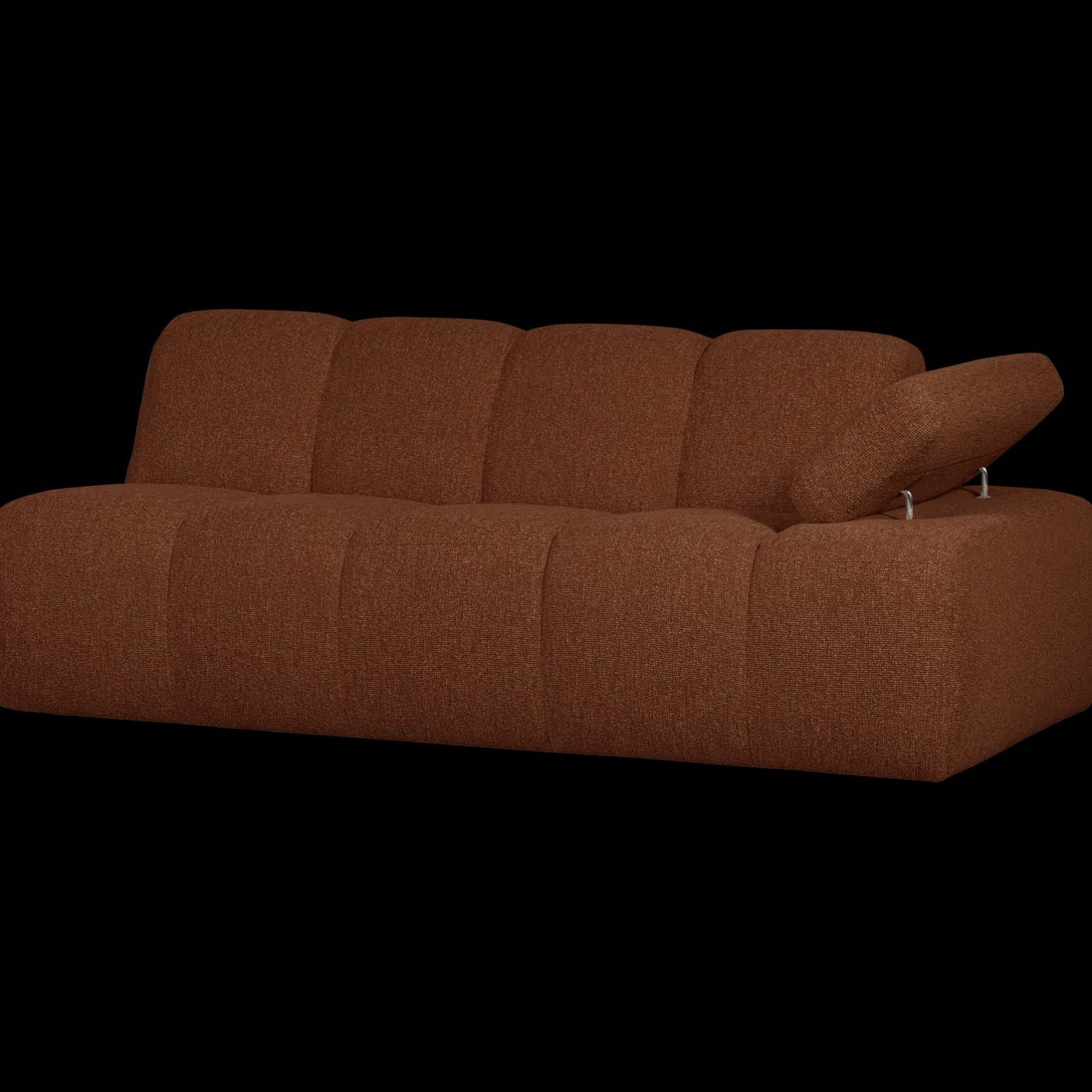 Sale WOOOD Mojo Bouclé 2-Zitsbank Rust Brown Melange