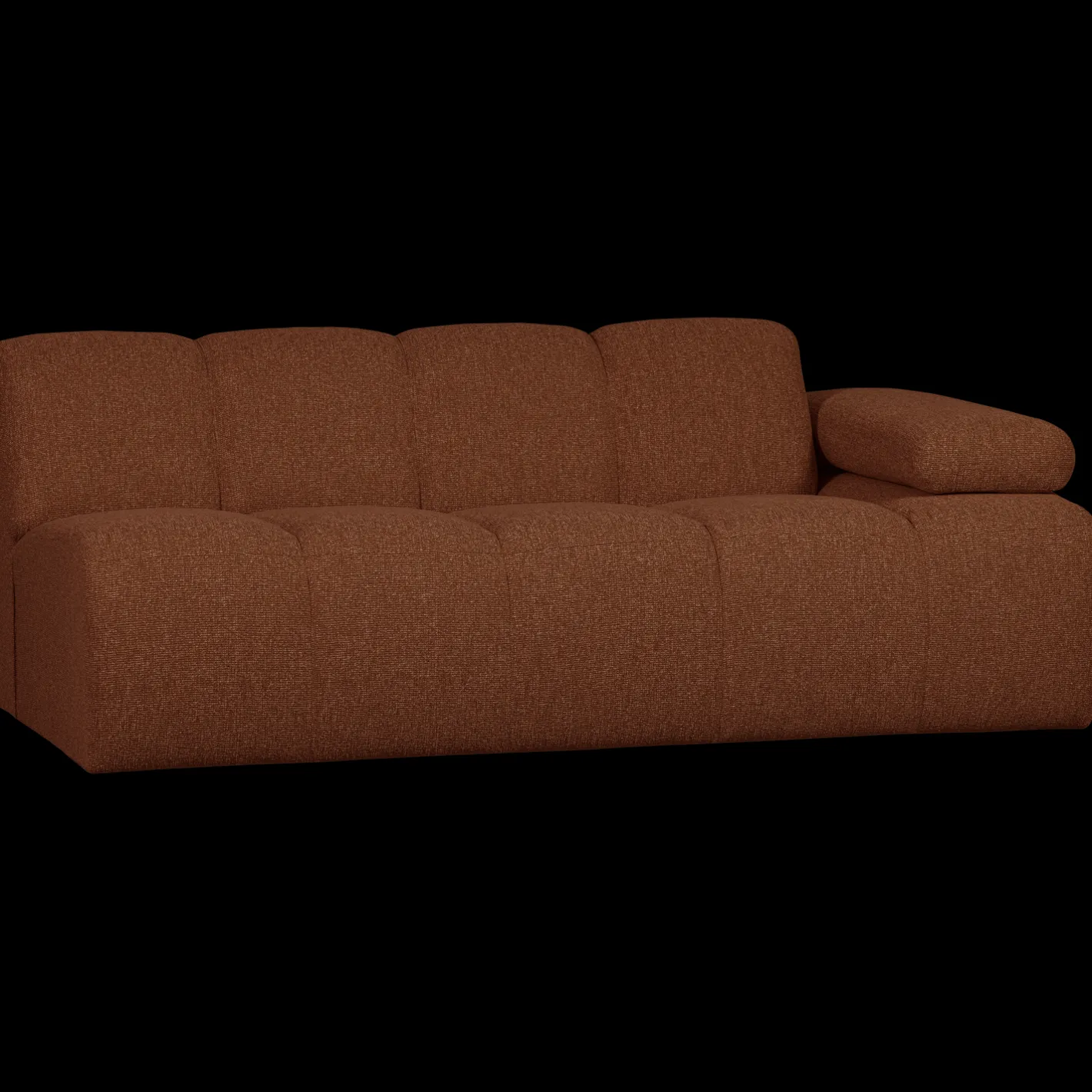 Sale WOOOD Mojo Bouclé 2-Zitsbank Rust Brown Melange