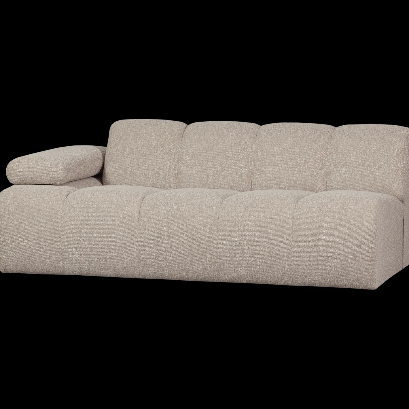 WOOOD Mojo Bouclé 2-Zitsbank Beige Melange
