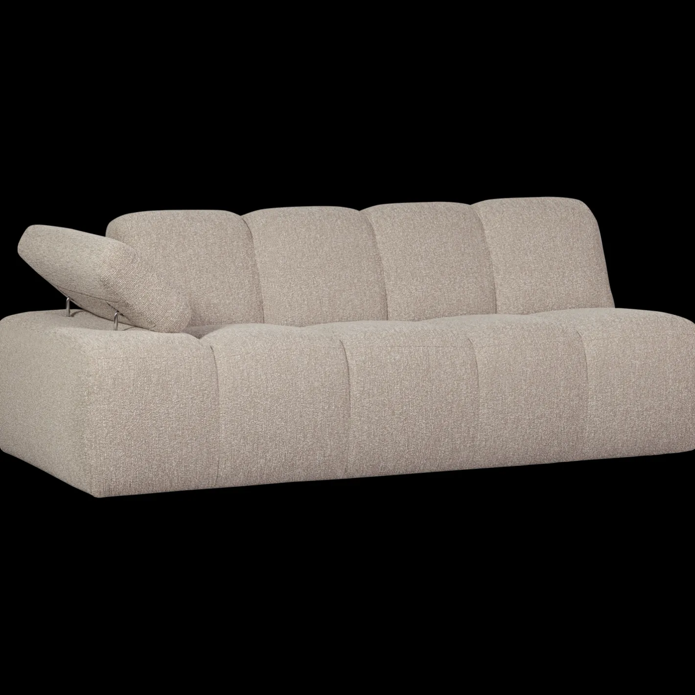 WOOOD Mojo Bouclé 2-Zitsbank Beige Melange