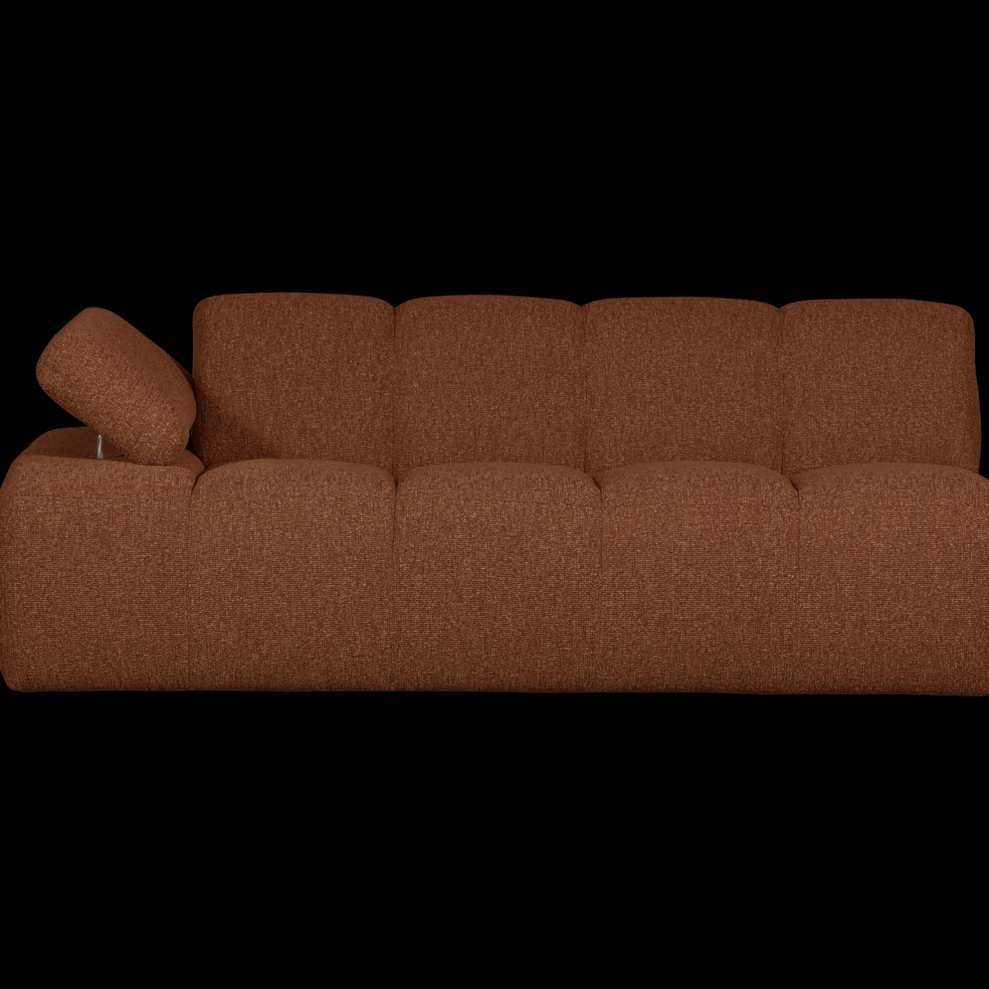 WOOOD Mojo Bouclé 2-Zitsbank Rust Brown Melange