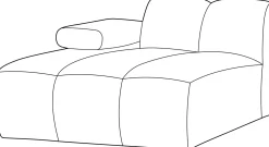 Sale WOOOD Mojo Rib Chaise Longue Dark Sand