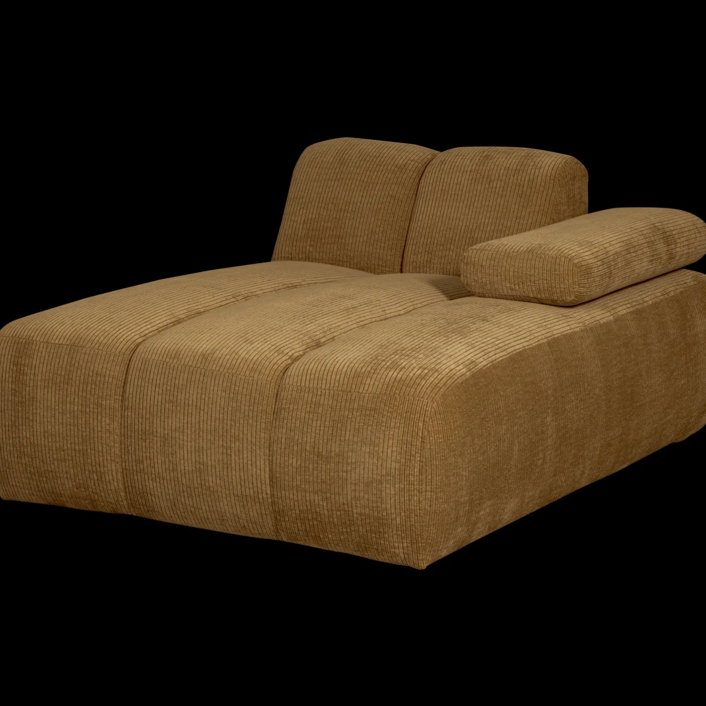 WOOOD Mojo Rib Chaise Longue Honey Yellow