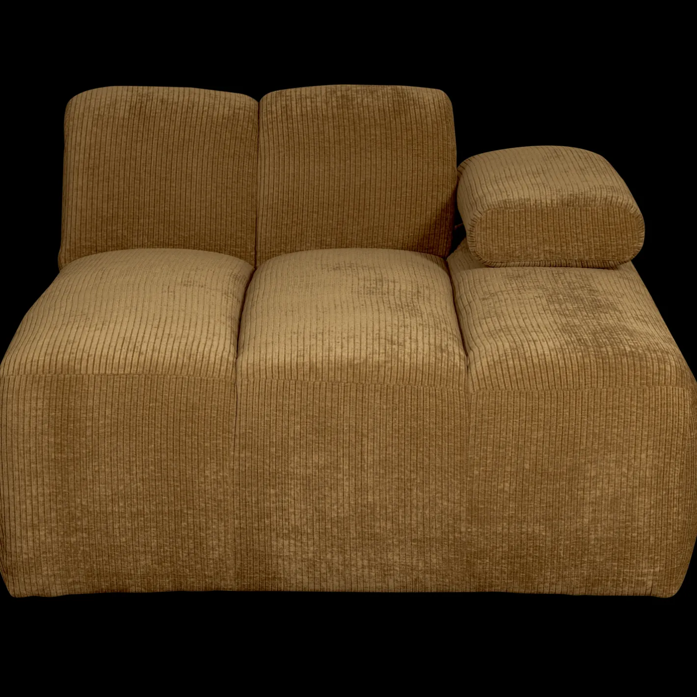 WOOOD Mojo Rib Chaise Longue Honey Yellow