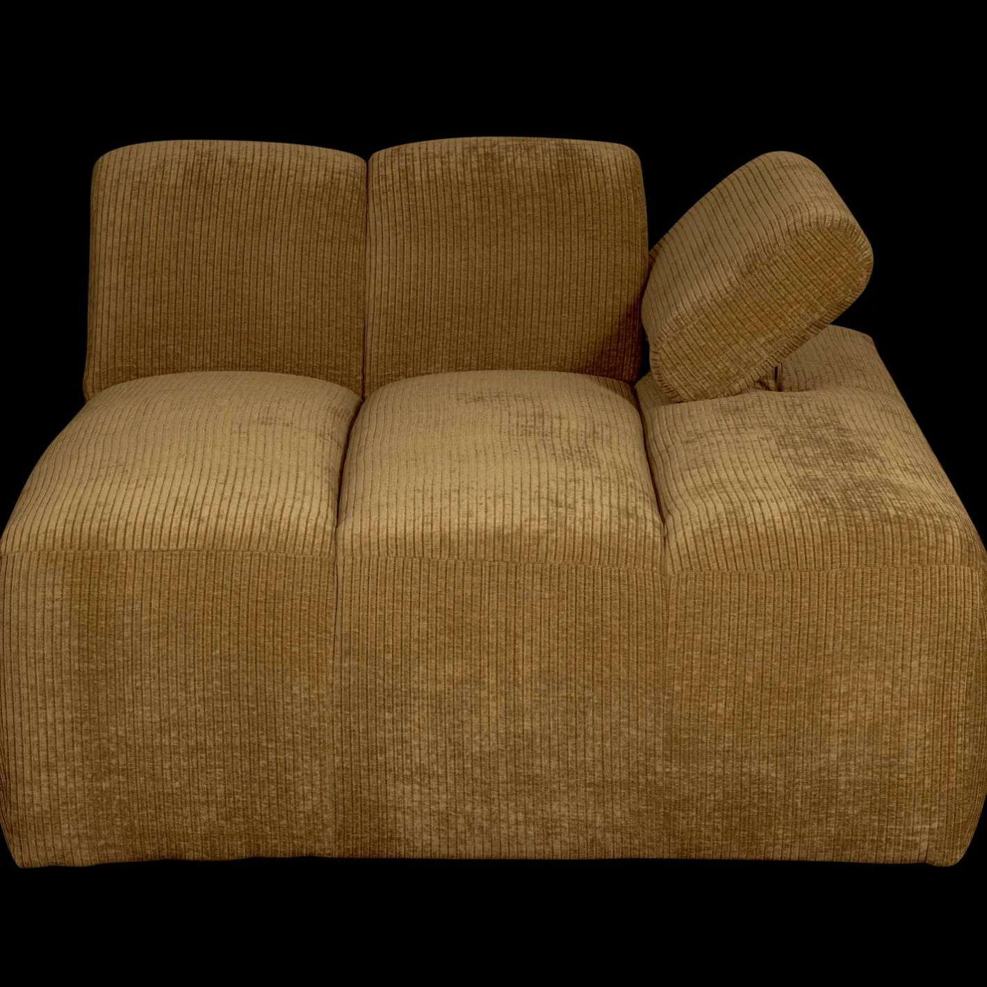 WOOOD Mojo Rib Chaise Longue Honey Yellow