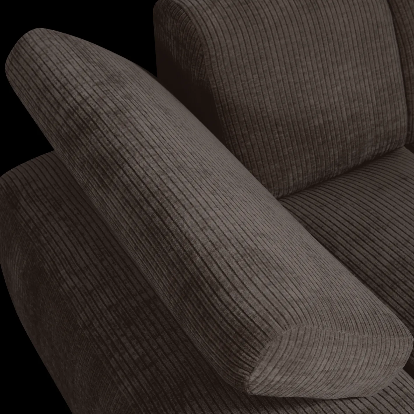 Online WOOOD Mojo Rib Chaise Longue Brown