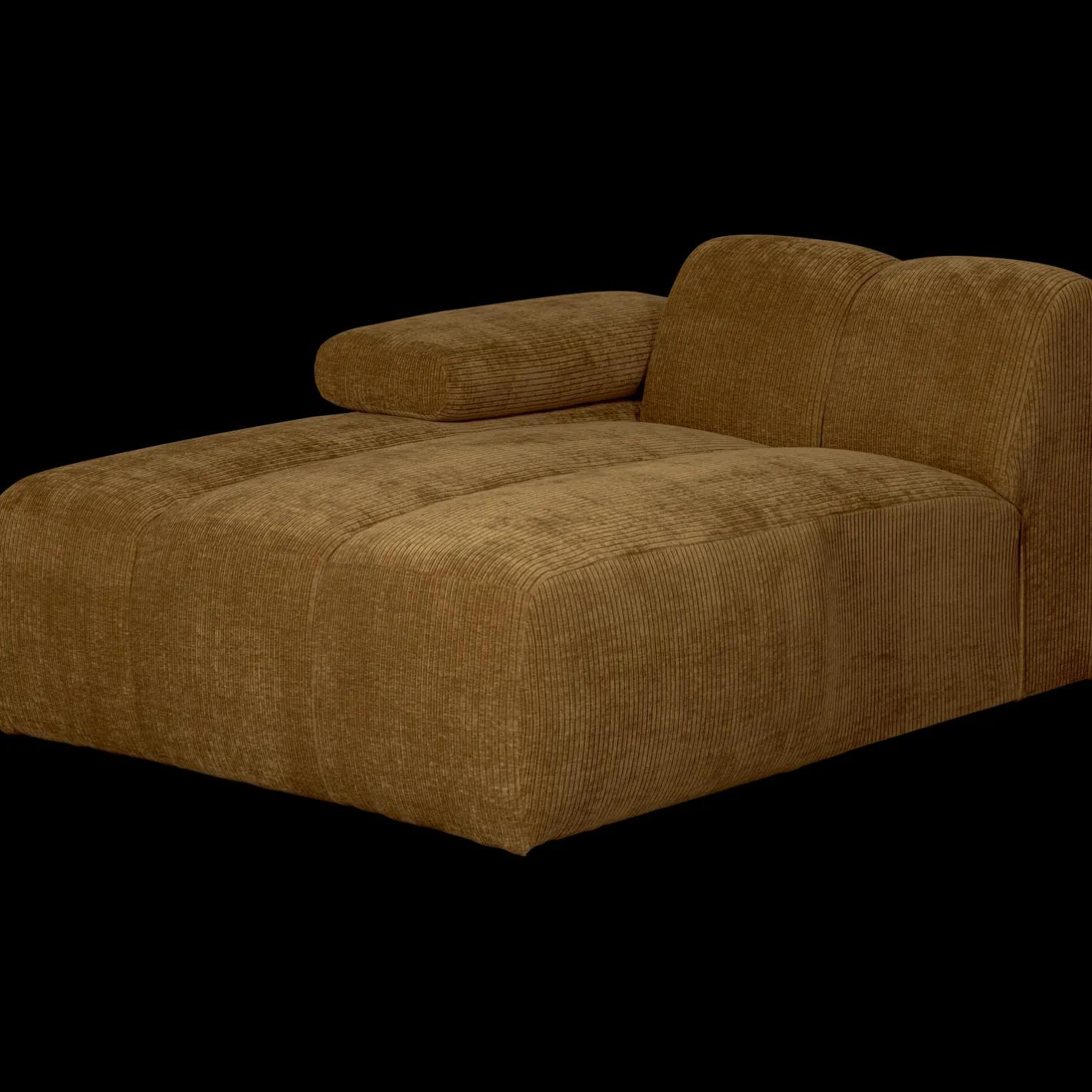 New WOOOD Mojo Rib Chaise Longue Honey Yellow
