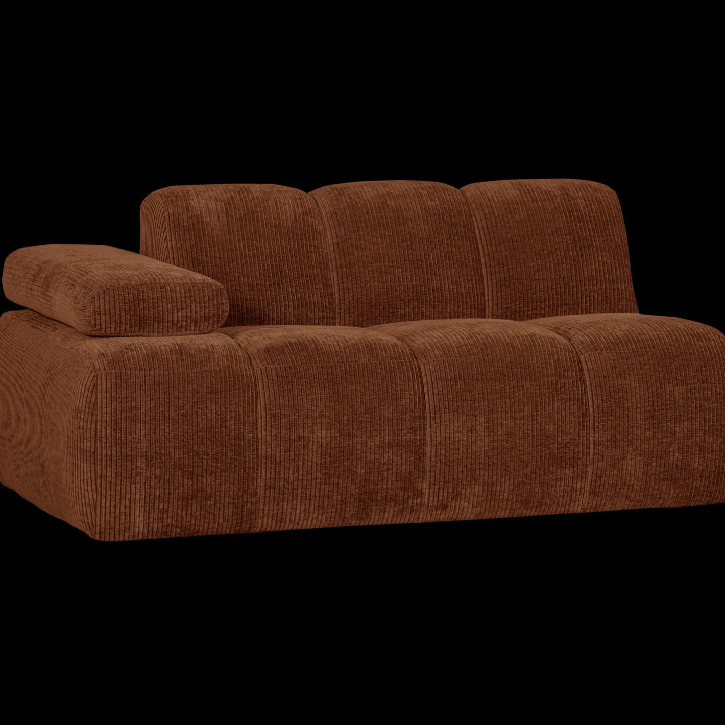 New WOOOD Mojo Rib Zitbank Rust Brown