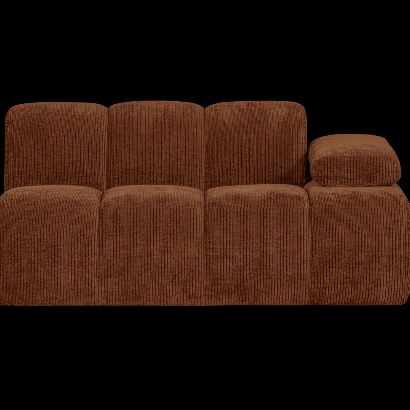 Online WOOOD Mojo Rib Zitbank Rust Brown