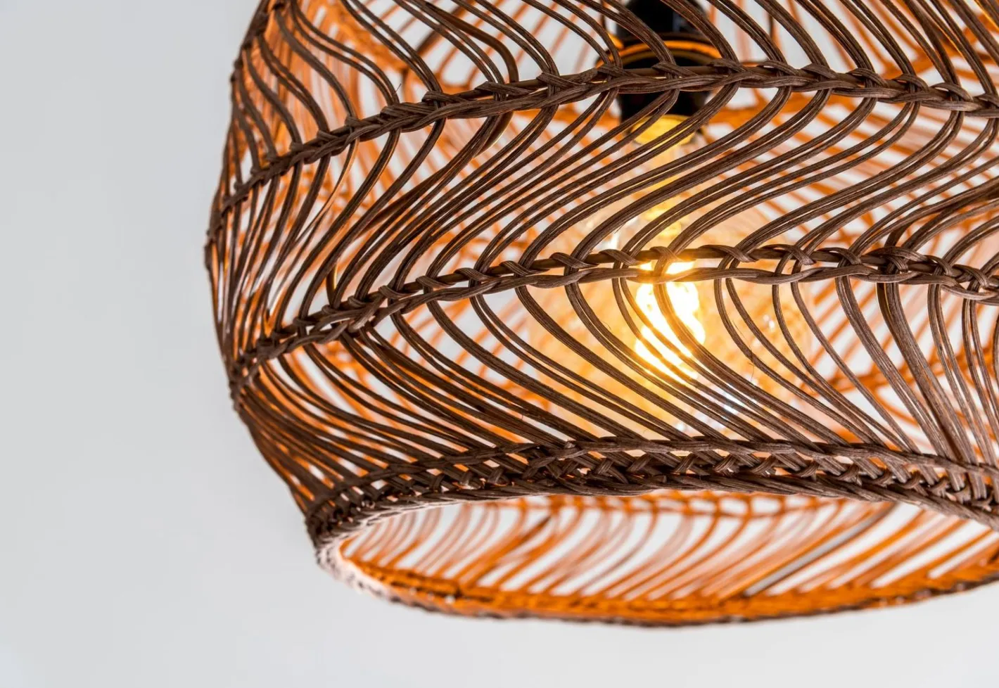 Hot Lucide Moloko Hanglamp Okergeel, Bruin