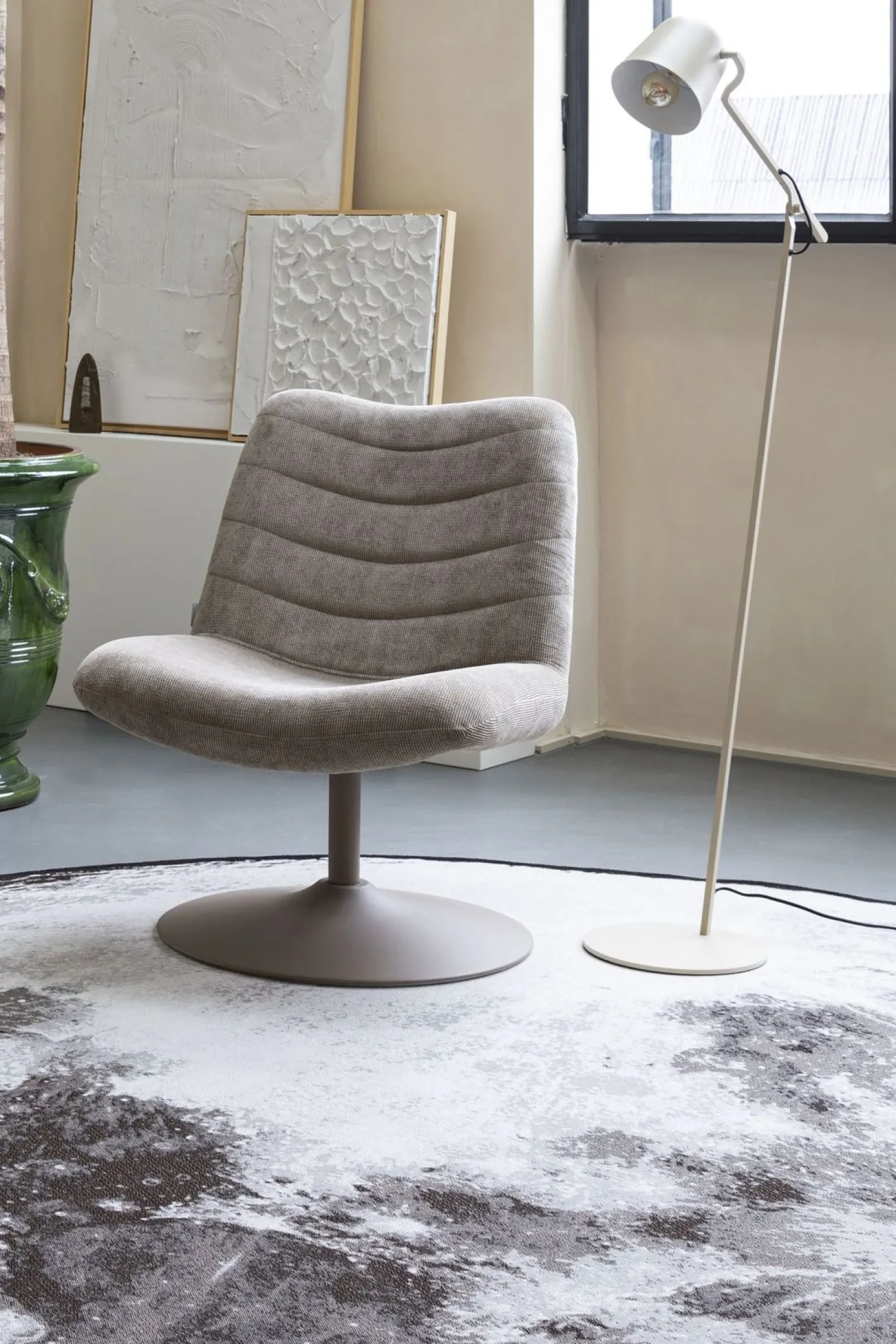 Online Zuiver Moon Vloerkleed Stone Grey