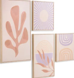 Best COCO maison Moos Set 4 Wanddecoratie Multi