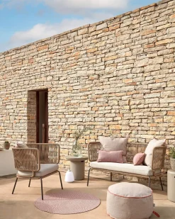 Hot Kave Home Nadin Tuinbank Beige, Naturel