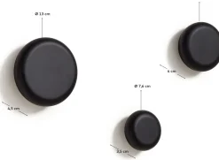 Discount Kave Home Nadue (Set 3) Kapstok Zwart
