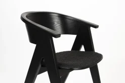 Outlet Zuiver NDSM Armstoel Zwart