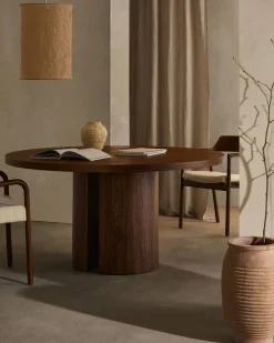 Discount Kave Home Nealy Rond Eettafel Bruin