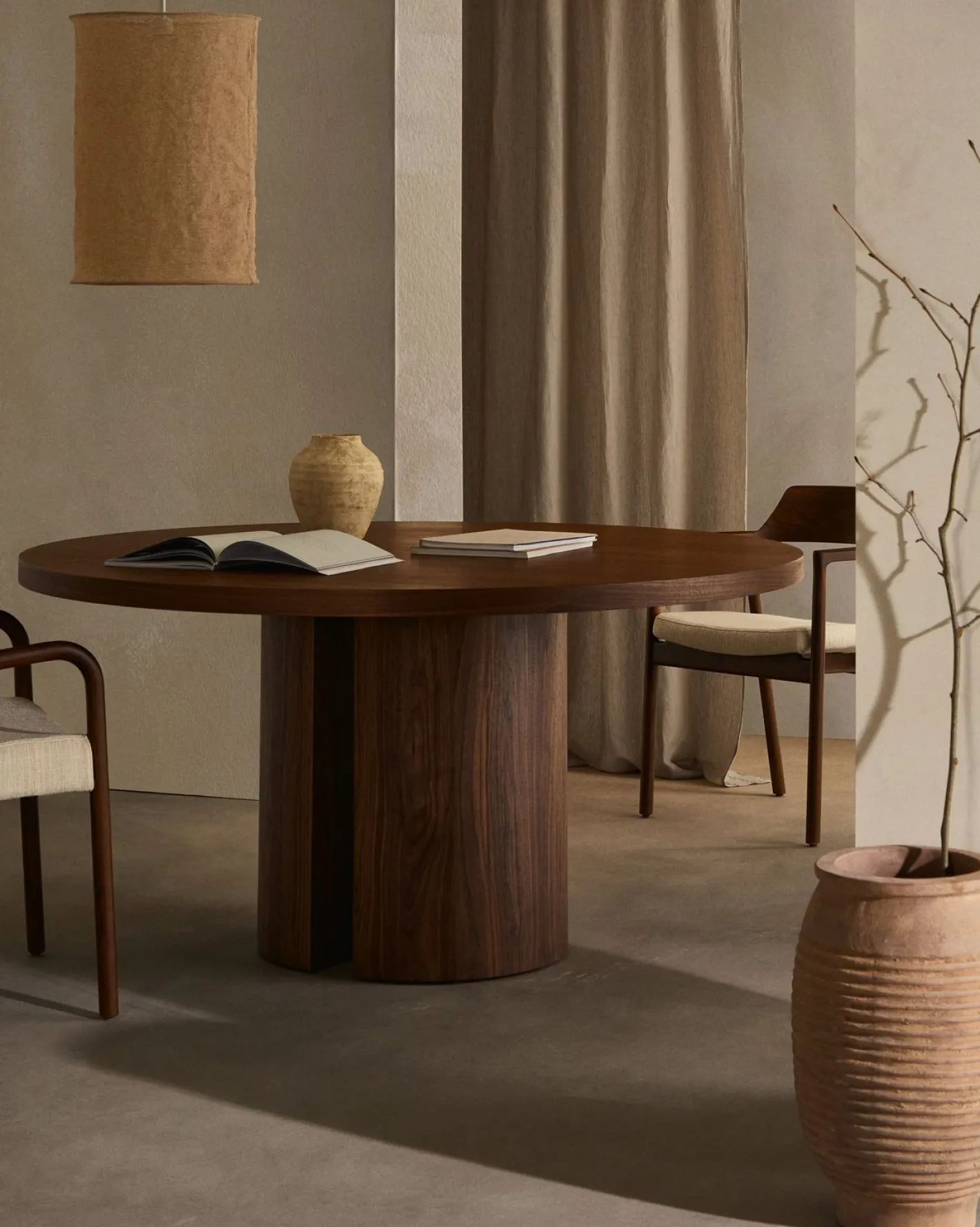 Discount Kave Home Nealy Rond Eettafel Bruin