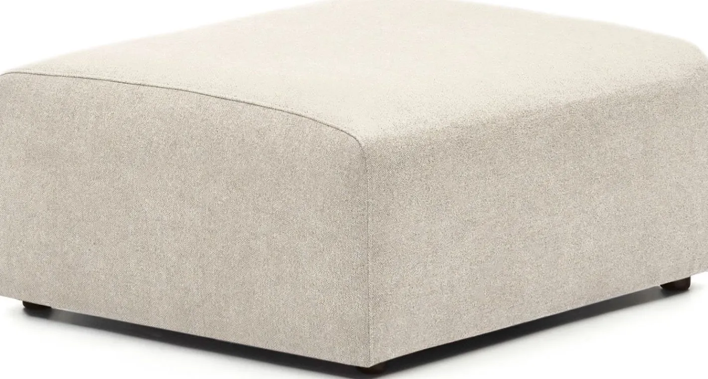 New Kave Home Neom Groot Hocker Beige
