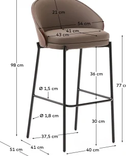 Sale Kave Home Neom Hocker Beige