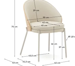 Outlet Kave Home Neom 1-Zits Elementenbank Beige